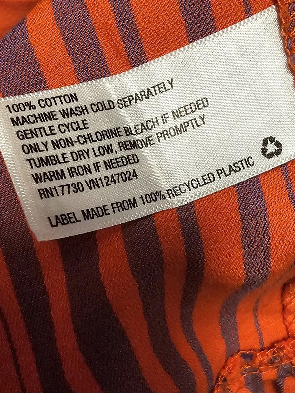Universal Thread Bright Red-Orange and Purple Striped Summer Dress Size XL EUC - Picture 10 of 10